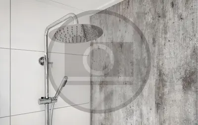 a shower with a shower head in a bathroom at Cozy Home In Vinkeveen With Harbor View in Vinkeveen