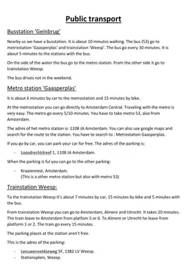 a screenshot of a page of a document at Landelijk appartement in een mooi recreatiegebied in Abcoude